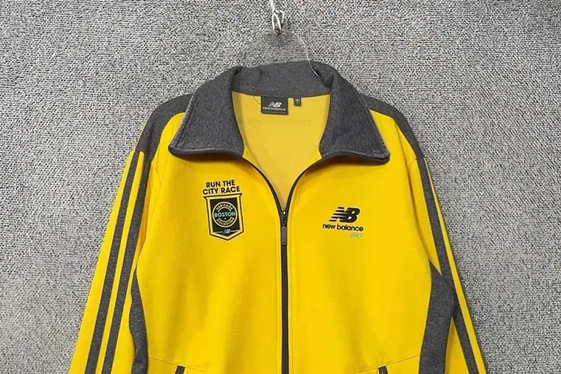 뉴발란스 옐로우 빈티지 집업 저지 L 상품이미지3