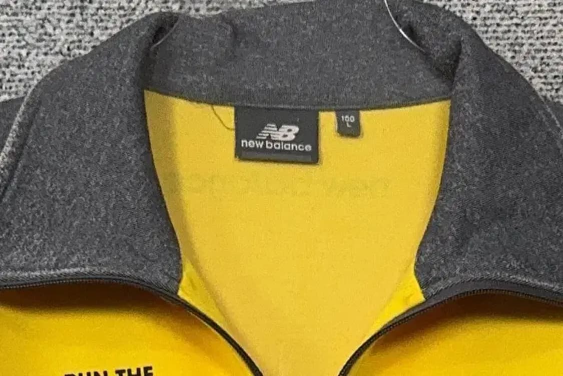 뉴발란스 옐로우 빈티지 집업 저지 L 상품이미지5