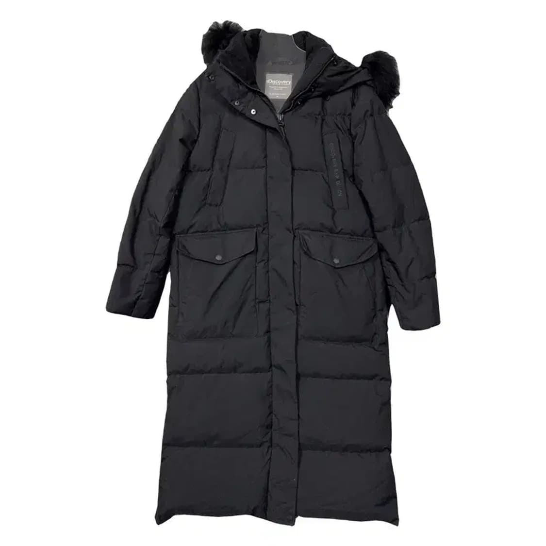 디스커버리 블랙 구스다운 롱패딩 90 상품이미지1