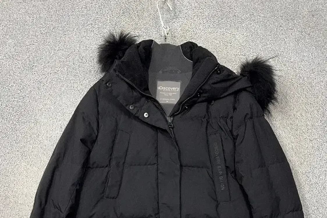 디스커버리 블랙 구스다운 롱패딩 90 상품이미지3