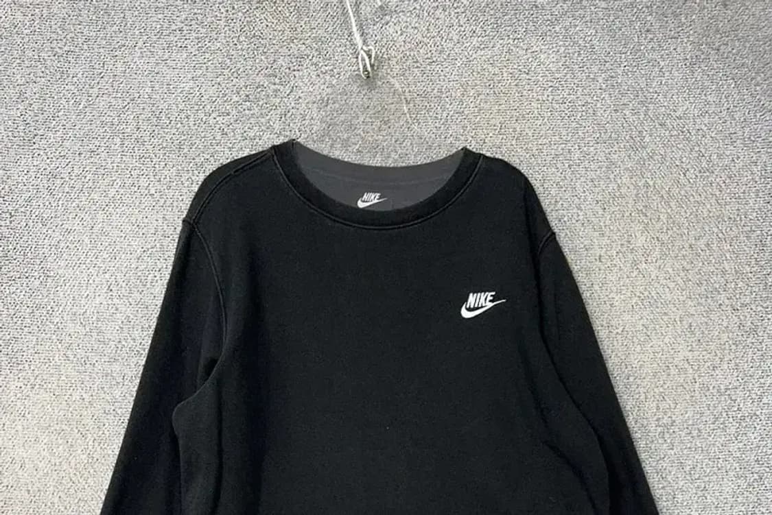 나이키 블랙 로고 맨투맨 L 상품이미지3