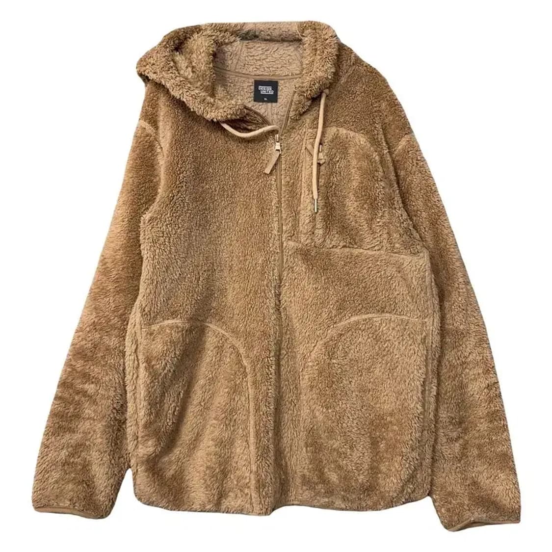 디자인 유나이티드 카멜 후리스 후드집업 XL 상품이미지1