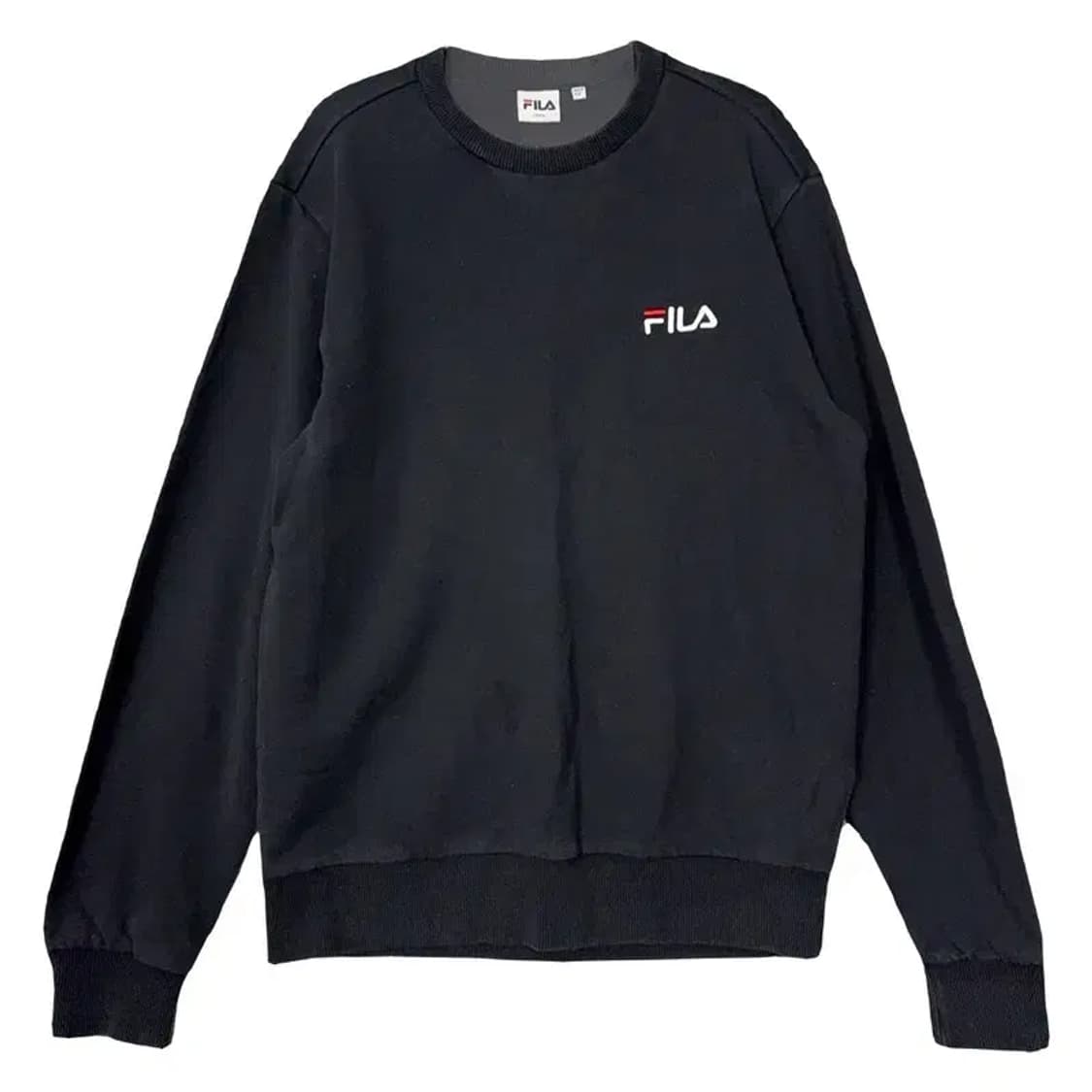 휠라 블랙 로고 맨투맨 LARGE 상품이미지1