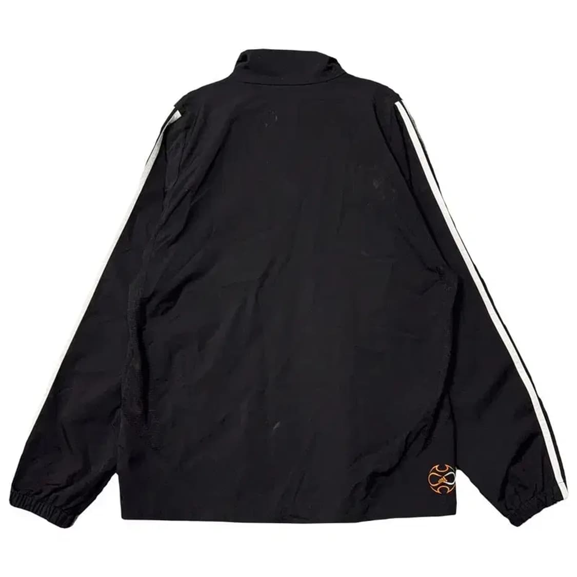 아디다스 블랙 로고 삼선 오버핏 바람막이 100 상품이미지2