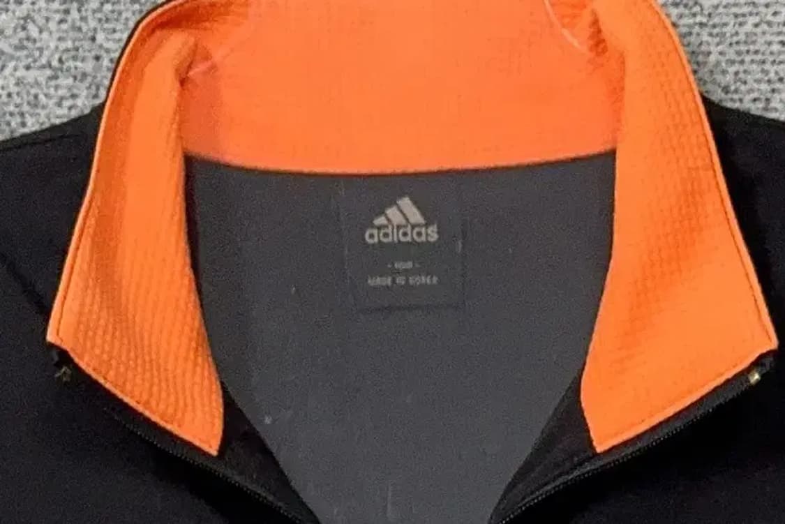아디다스 블랙 로고 삼선 오버핏 바람막이 100 상품이미지5