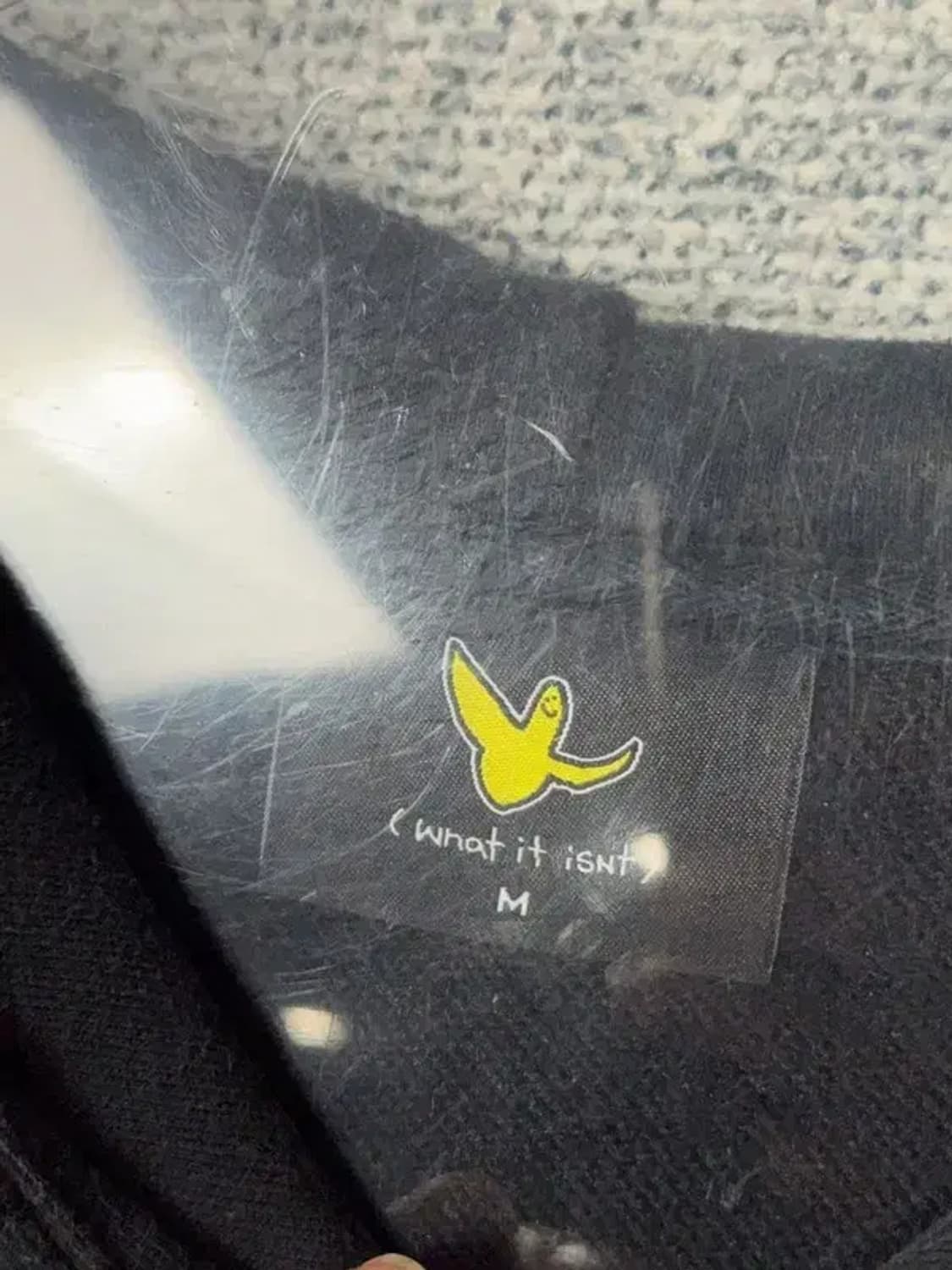 왓잇이즌 프린팅 빈티지 블랙 후드티 95(M) 상품이미지7