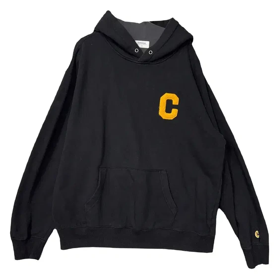 커버낫 블랙 로고 스웻 후드티 L 상품이미지1