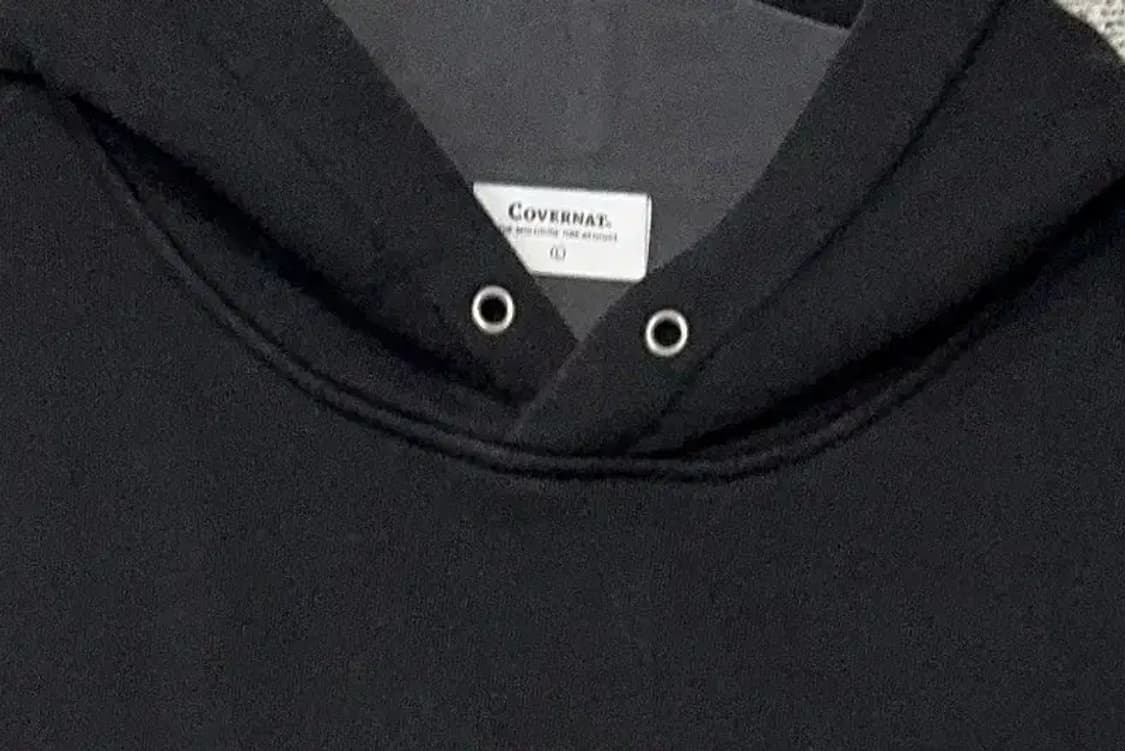 커버낫 블랙 로고 스웻 후드티 L 상품이미지5