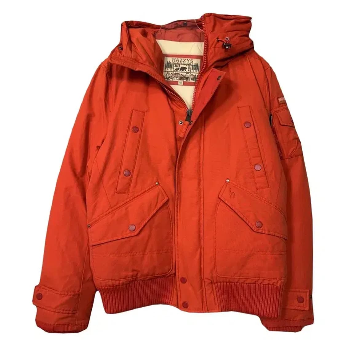 해지스 오렌지 덕다운 캐주얼 패딩 100 상품이미지1