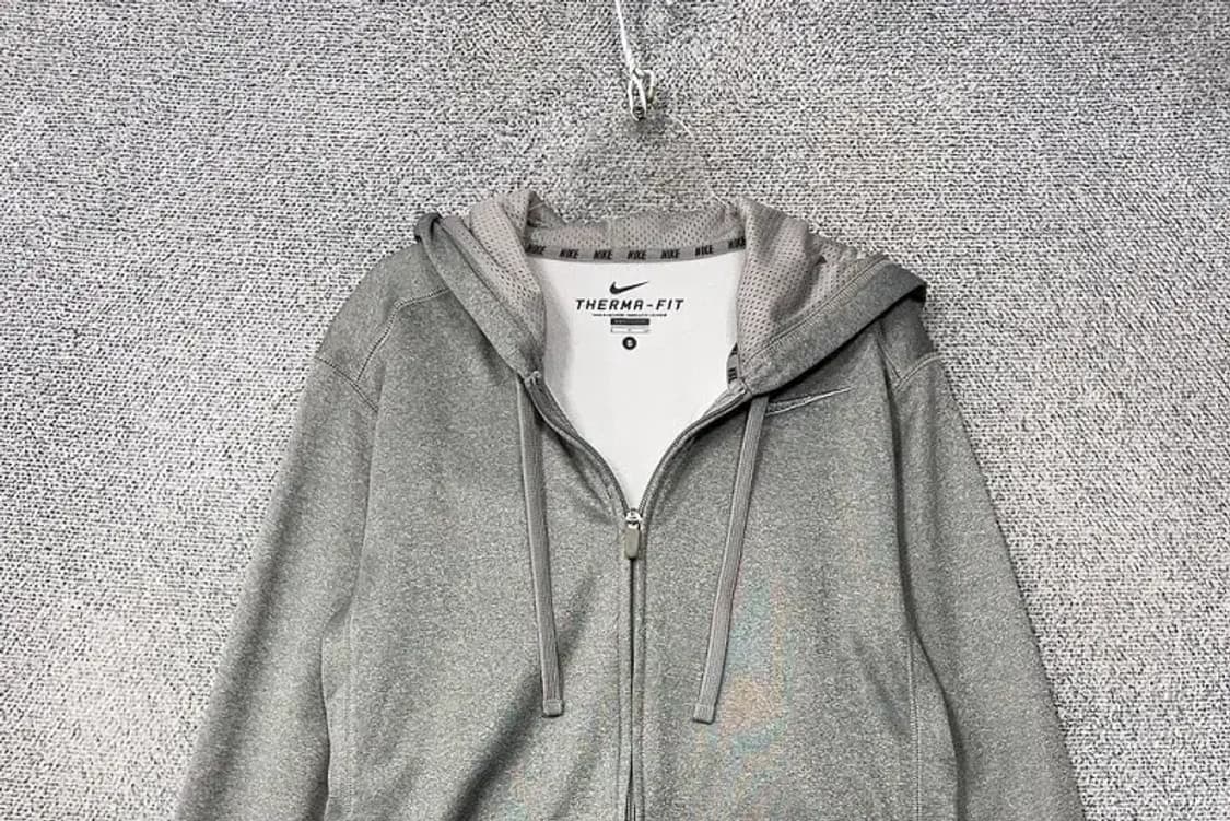 나이키 라이트 그레이 기능성 후드 집업 S 상품이미지3