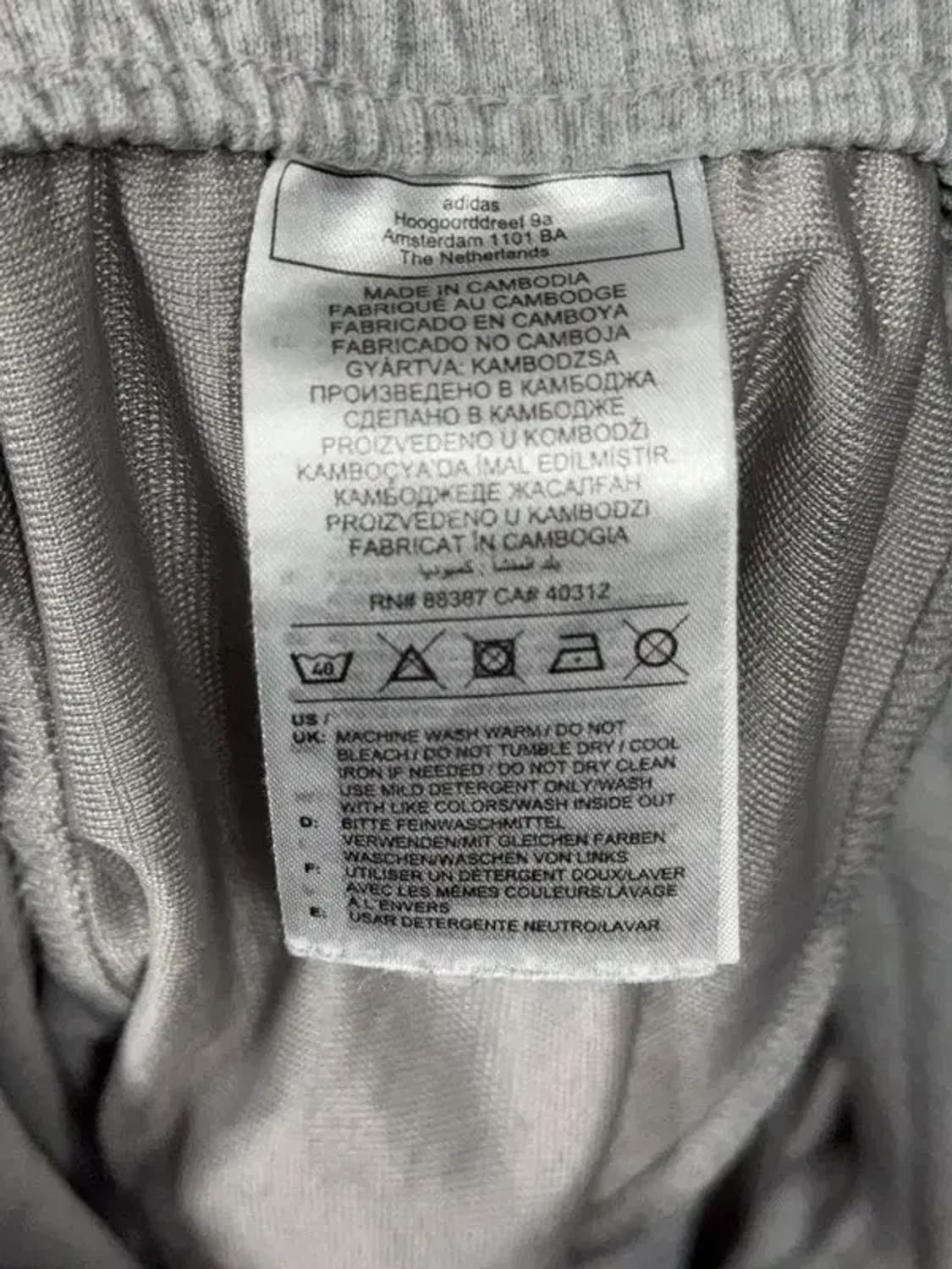 아디다스 라이트 그레이 로고 조거팬츠 L 상품이미지6