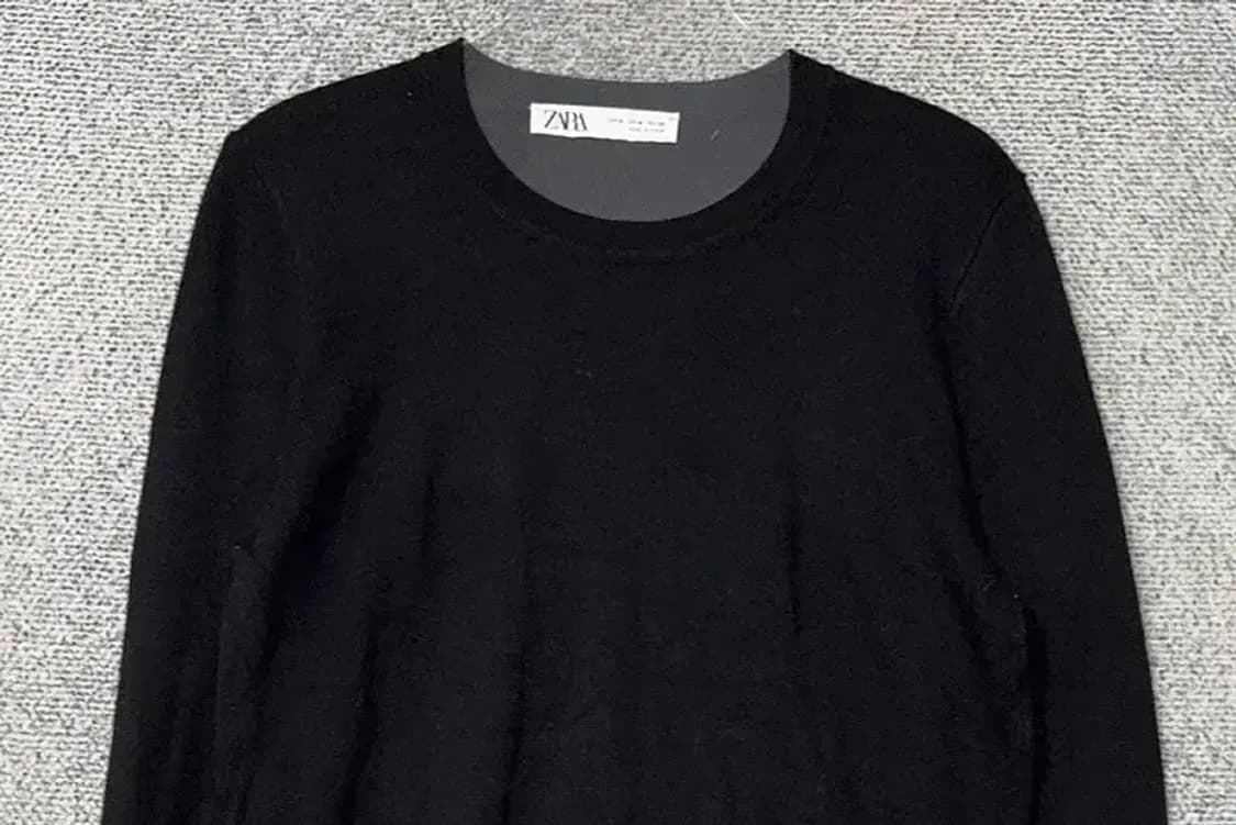자라 블랙 비스코스 니트 M 상품이미지3