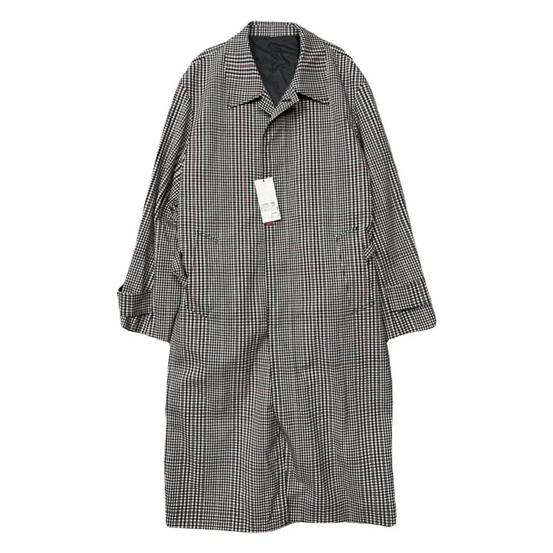 [새상품]STCO 체크 블랙 코트 L(100~105) 상품이미지1