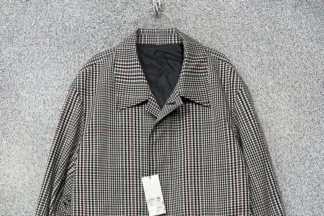 [새상품]STCO 체크 블랙 코트 L(100~105) 상품이미지3