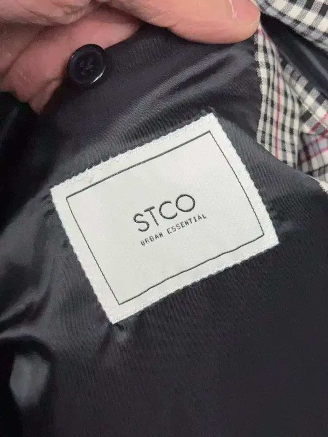 [새상품]STCO 체크 블랙 코트 L(100~105) 상품이미지9