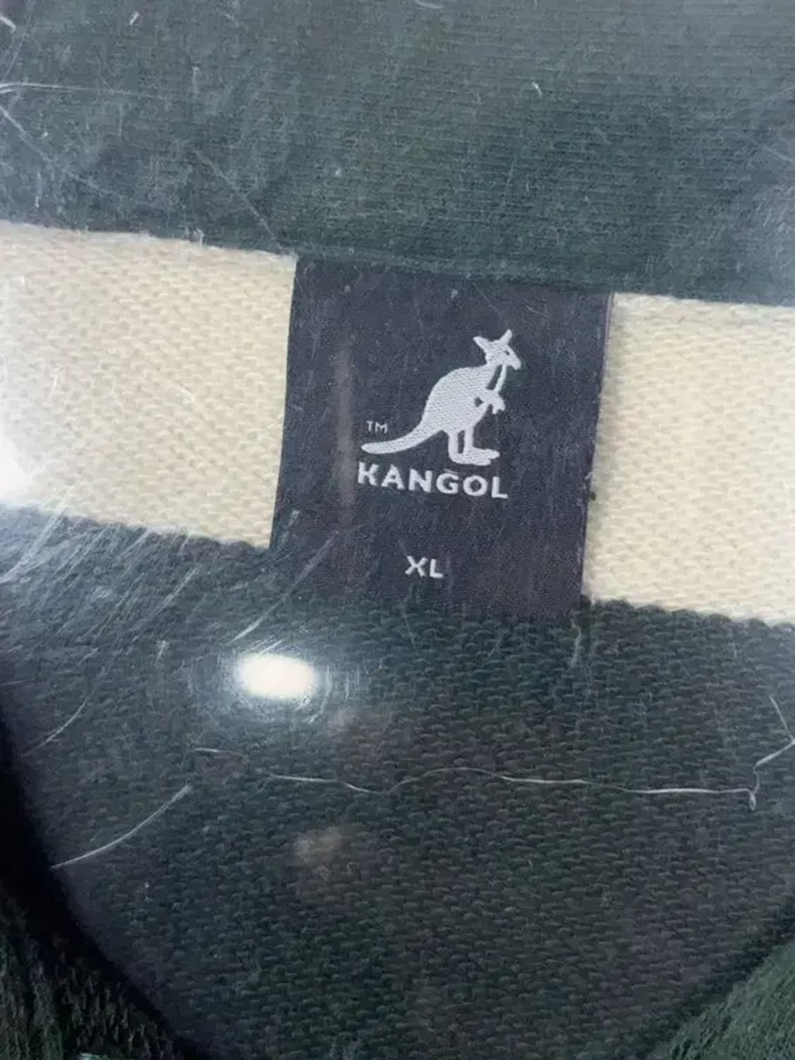 캉골 스트라이프 로고 반집업 맨투맨 XL 상품이미지7