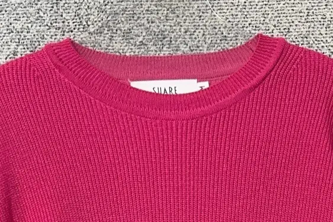 SUARE 여성 캐주얼 핑크 니트 M 상품이미지5