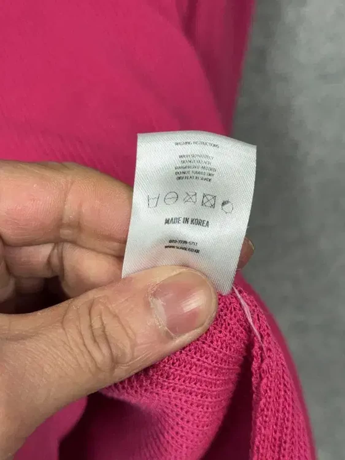SUARE 여성 캐주얼 핑크 니트 M 상품이미지7