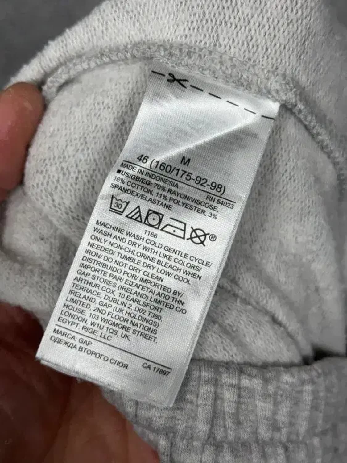 갭 라이트 그레이 카고 조거팬츠 M 상품이미지7