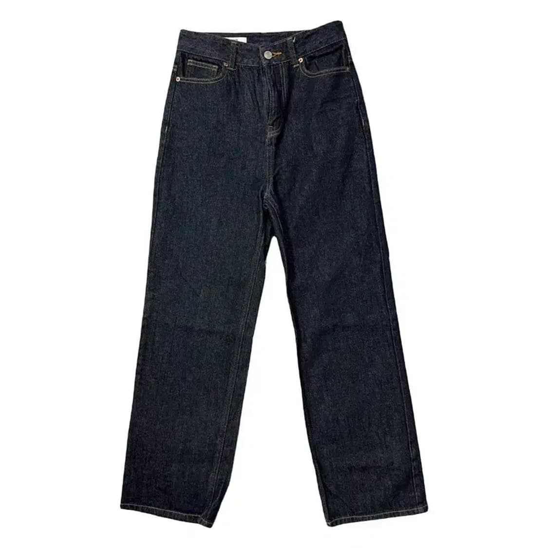에잇세컨즈 하이라이즈 진청 와이드핏 캐주얼 청바지 S 상품이미지1