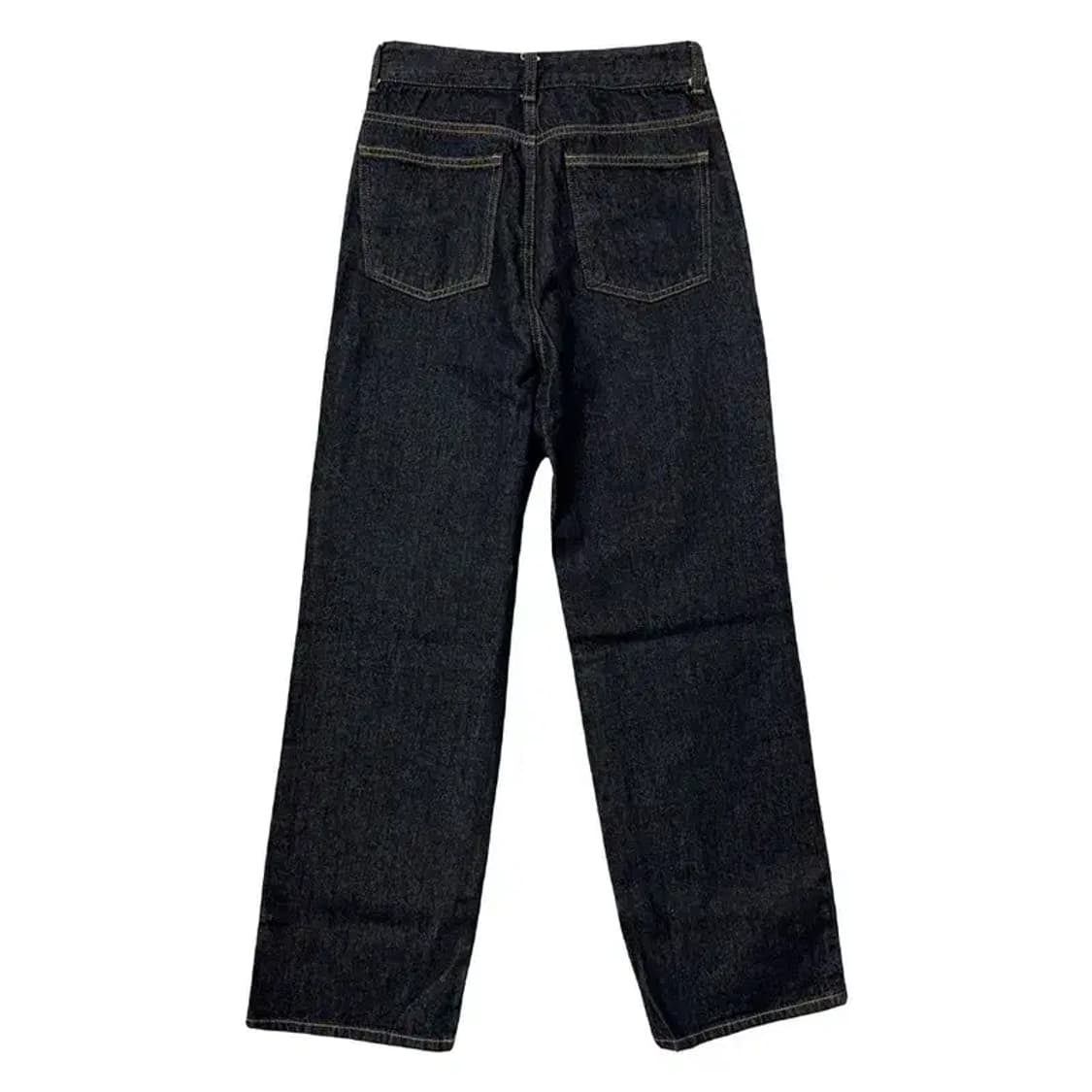 에잇세컨즈 하이라이즈 진청 와이드핏 캐주얼 청바지 S 상품이미지2