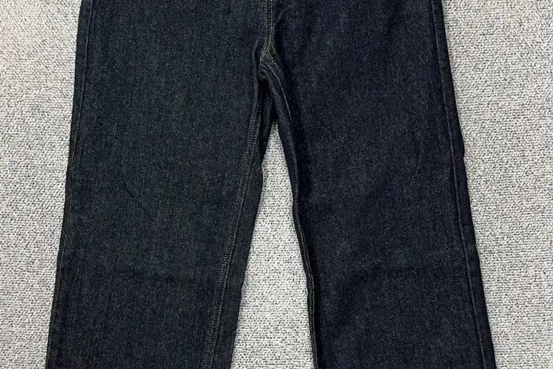 에잇세컨즈 하이라이즈 진청 와이드핏 캐주얼 청바지 S 상품이미지4