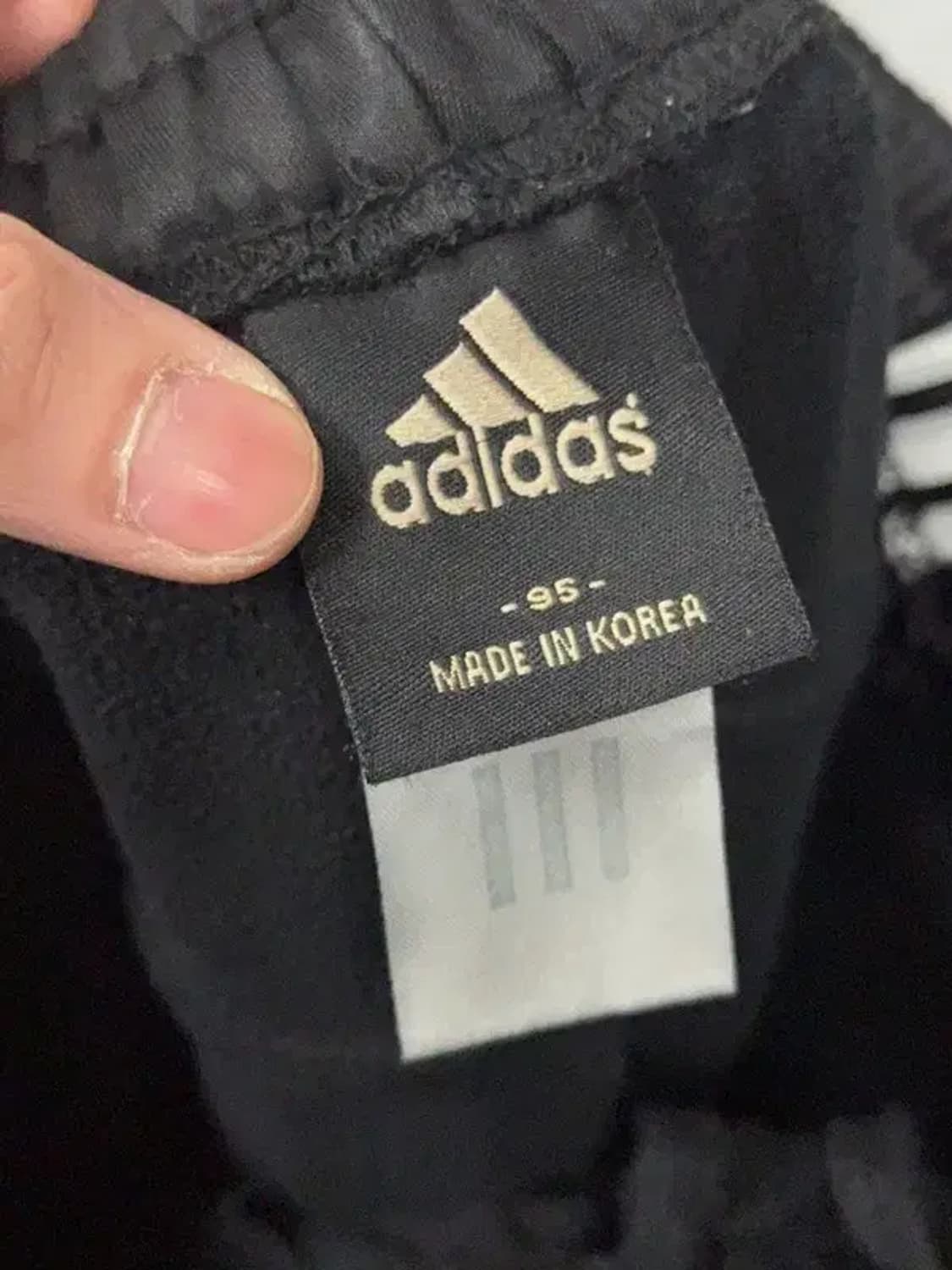 아디다스 블랙 로고 삼선 트레이닝 팬츠 95 상품이미지6