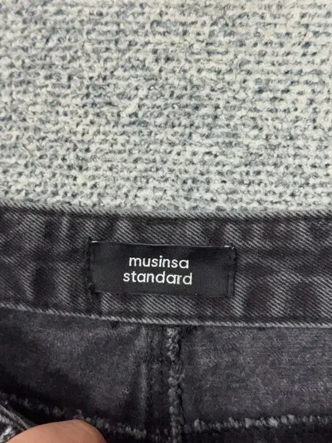 무신사스탠다드 흑청 캐주얼 청바지 27 상품이미지6