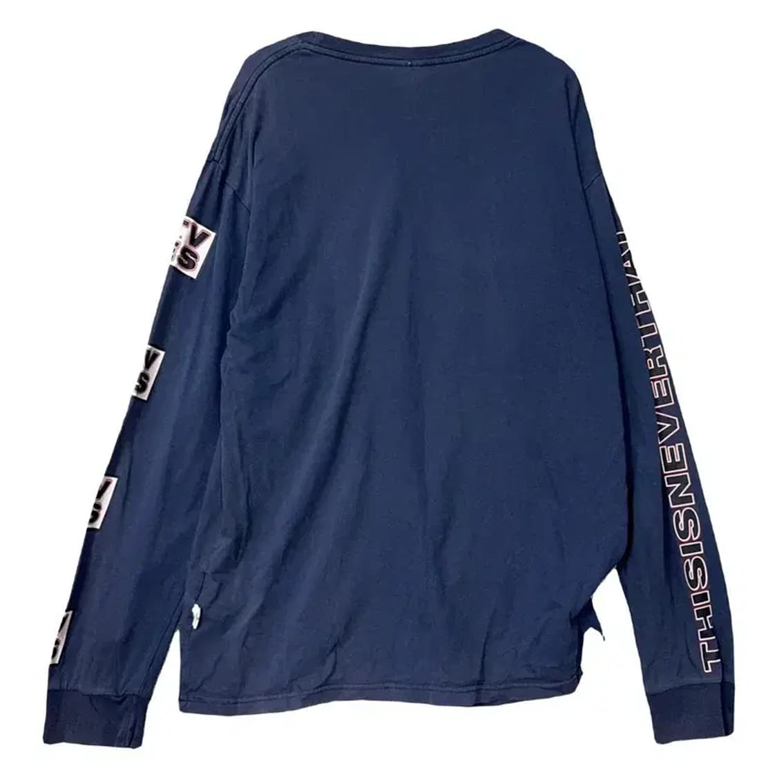 디스이즈네버댓 네이비 빈티지 슬리브 긴팔티 S 상품이미지2