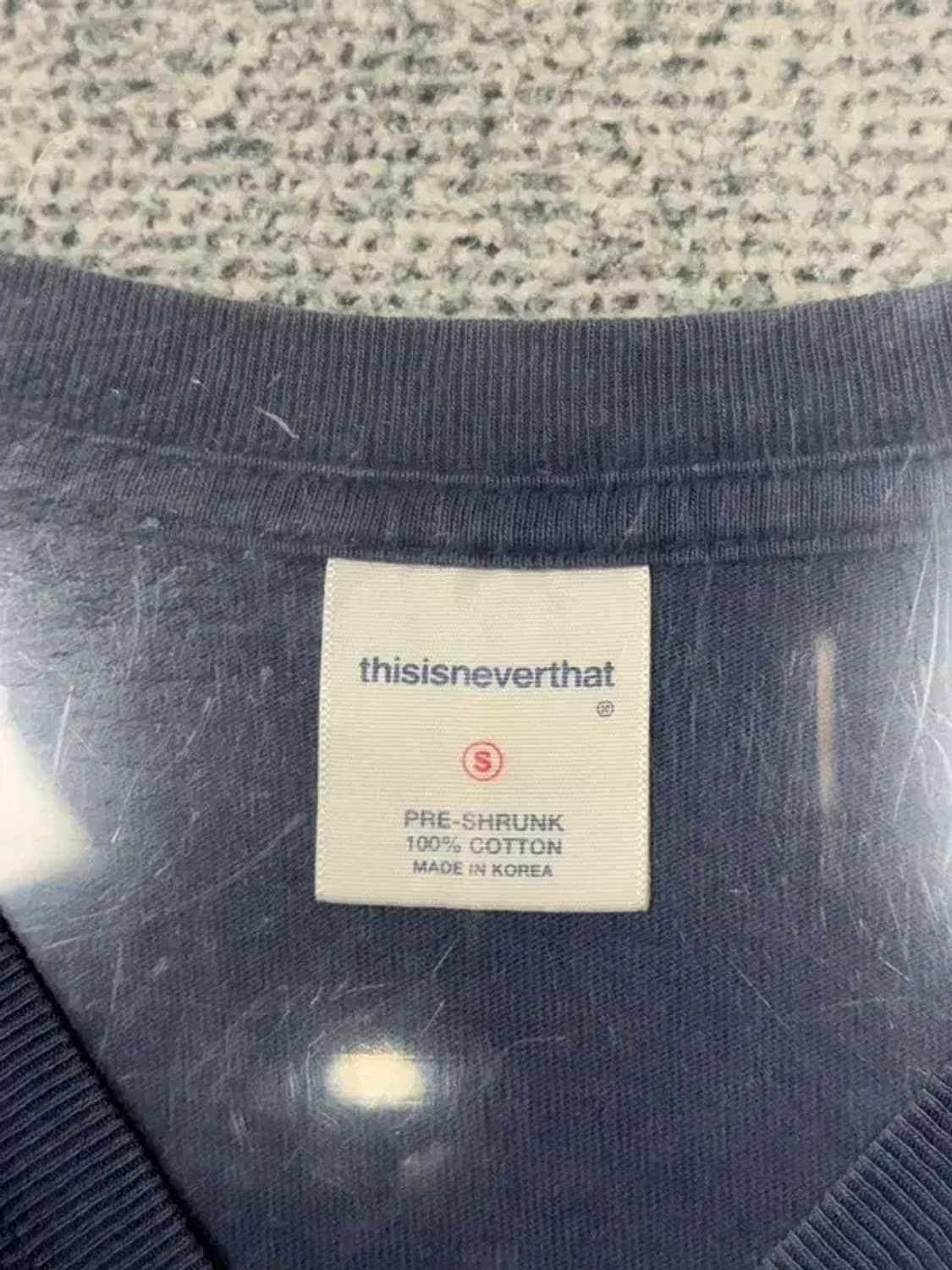 디스이즈네버댓 네이비 빈티지 슬리브 긴팔티 S 상품이미지3