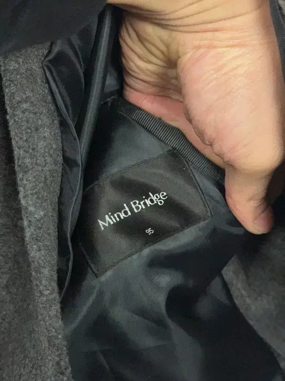 마인드브릿지 그레이 배색 남성 캐주얼 워크 자켓 95 상품이미지3