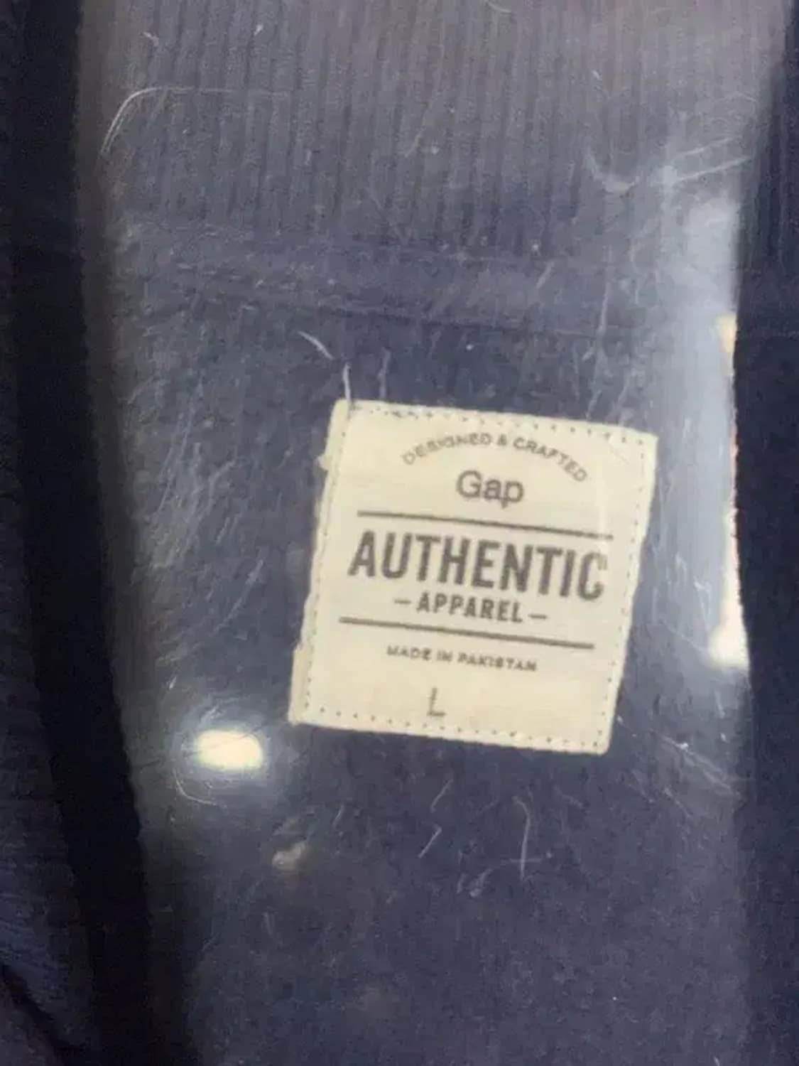 갭 프린팅 네이비 집업 L 상품이미지3