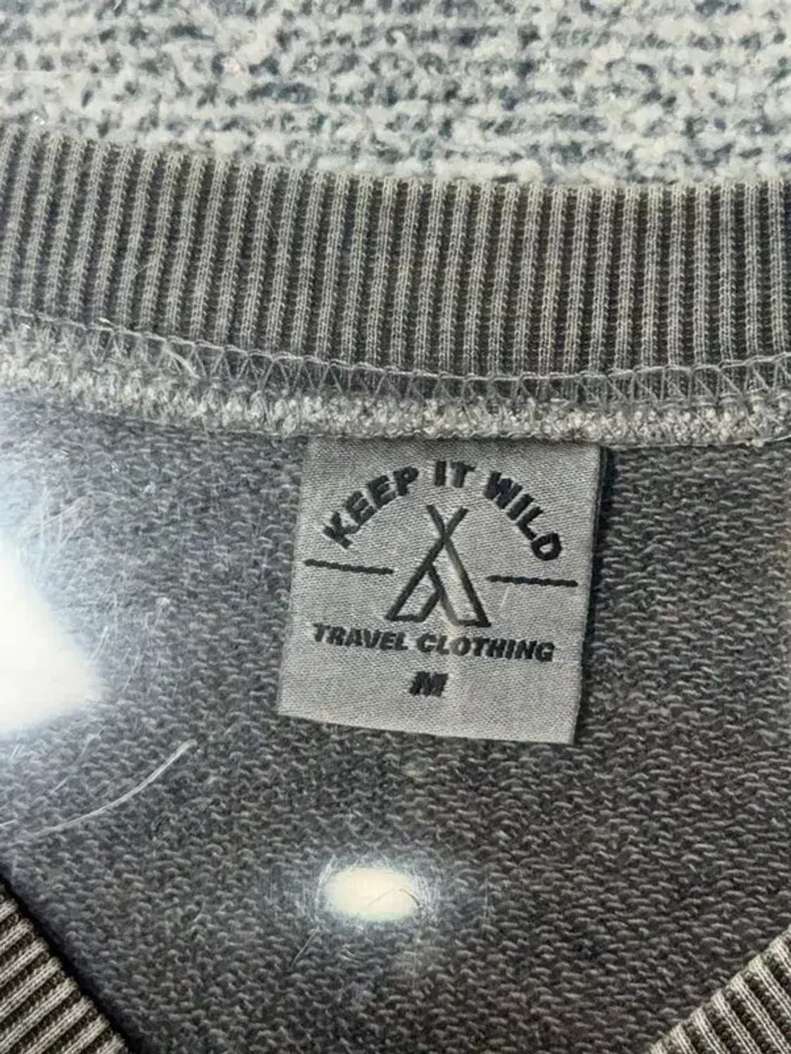 트래블 그레이 로고 빈티지 피그먼트 맨투맨 M 상품이미지3