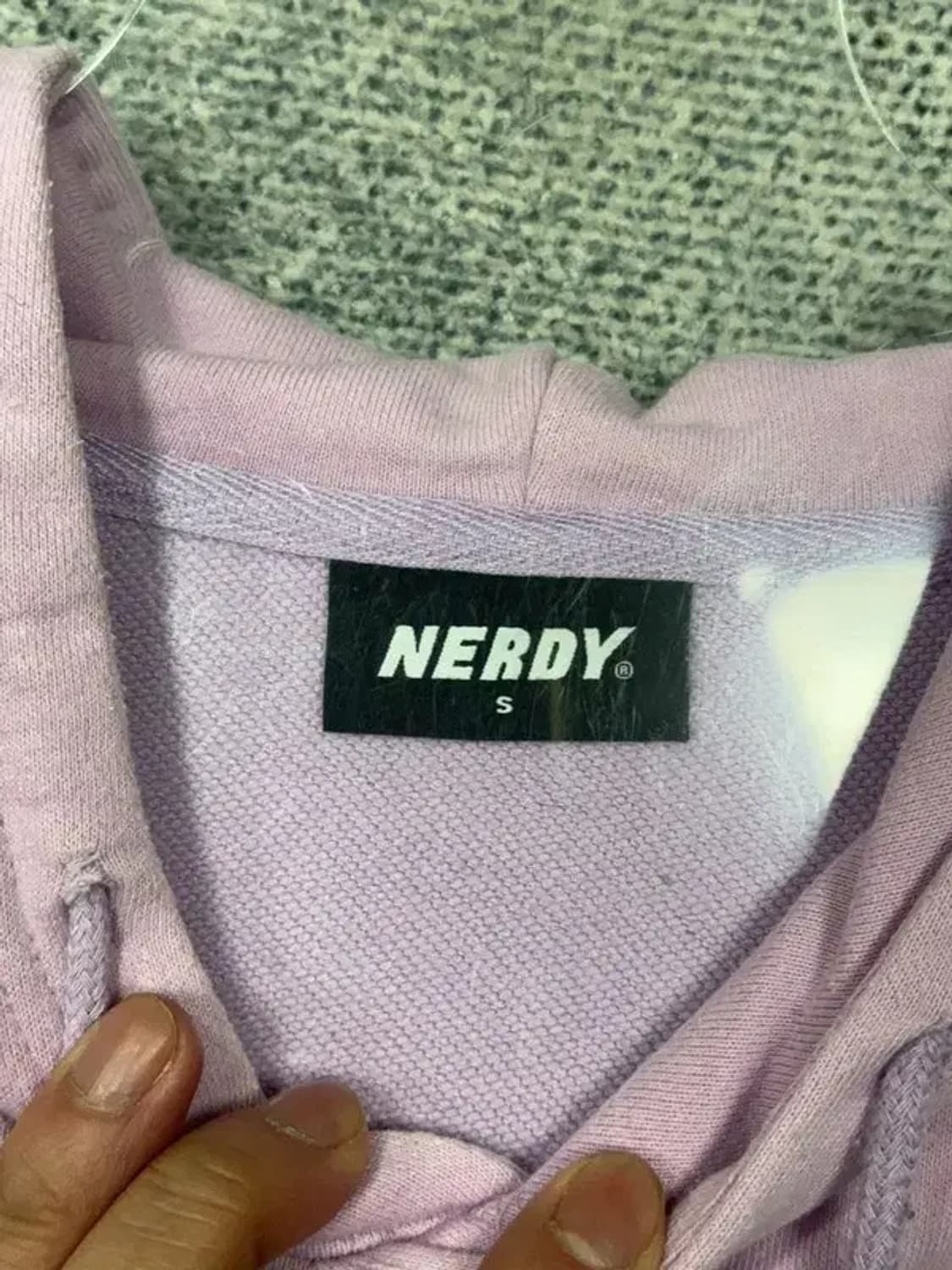 널디 라이트 퍼플 로고 후드티 S 상품이미지3
