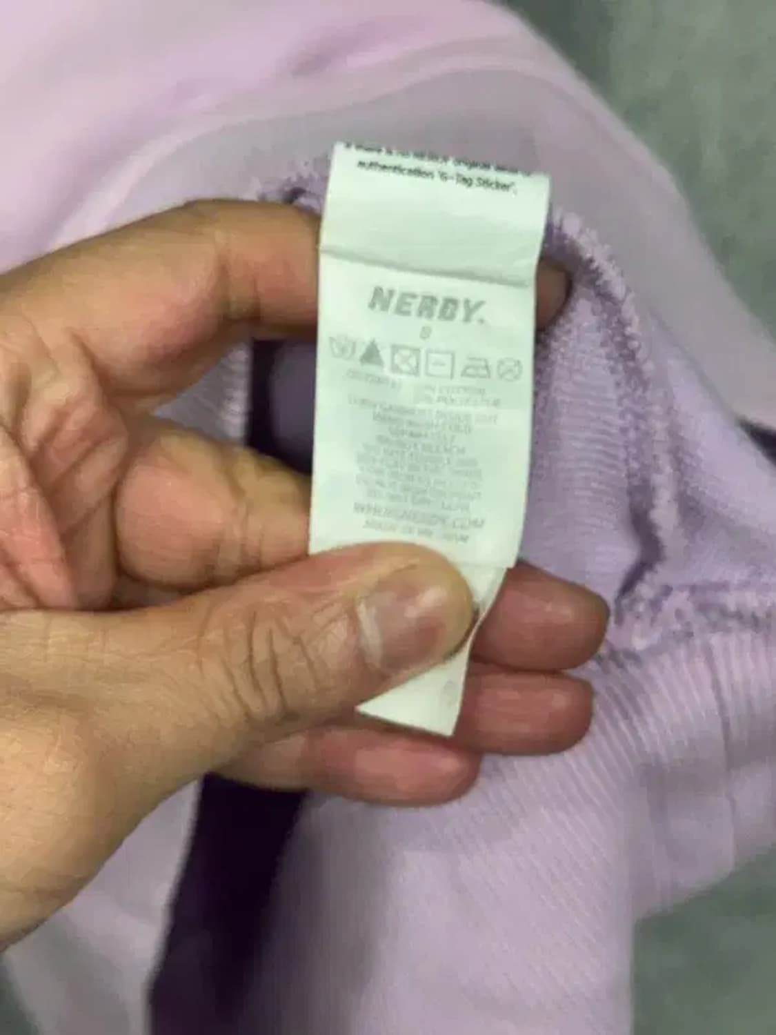 널디 라이트 퍼플 로고 후드티 S 상품이미지4