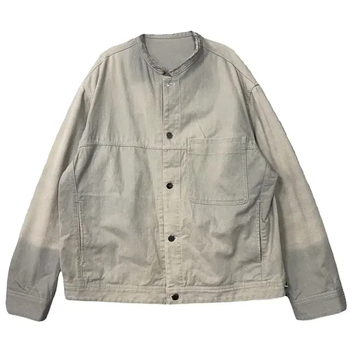 마인드브릿지 베이지 차이나넥 빈티지 디테일 코튼 자켓 105 상품이미지1