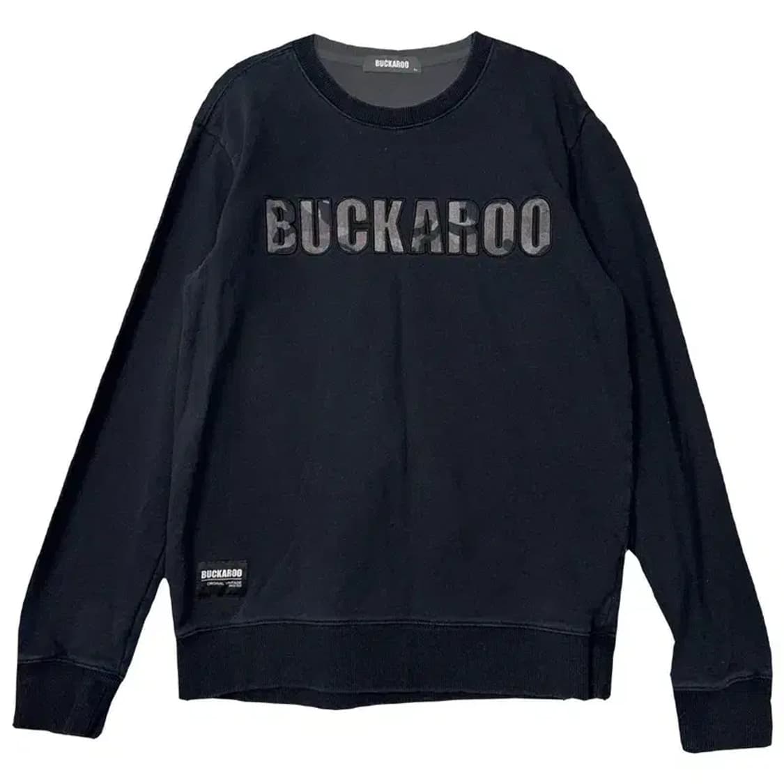 버커루 프린팅 네이비 맨투맨 M 상품이미지1