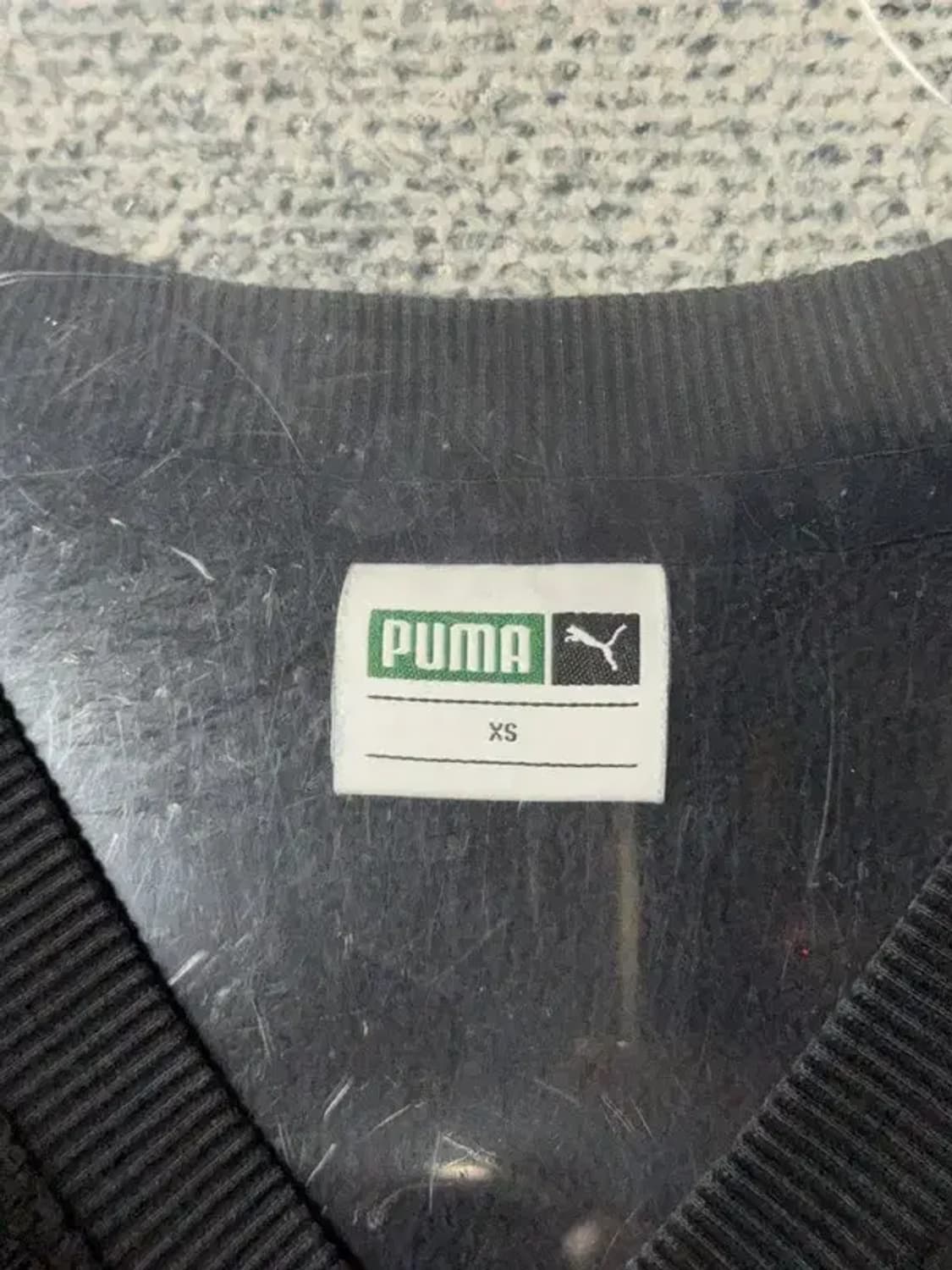 푸마 블랙 로고 맨투맨 XS 상품이미지3