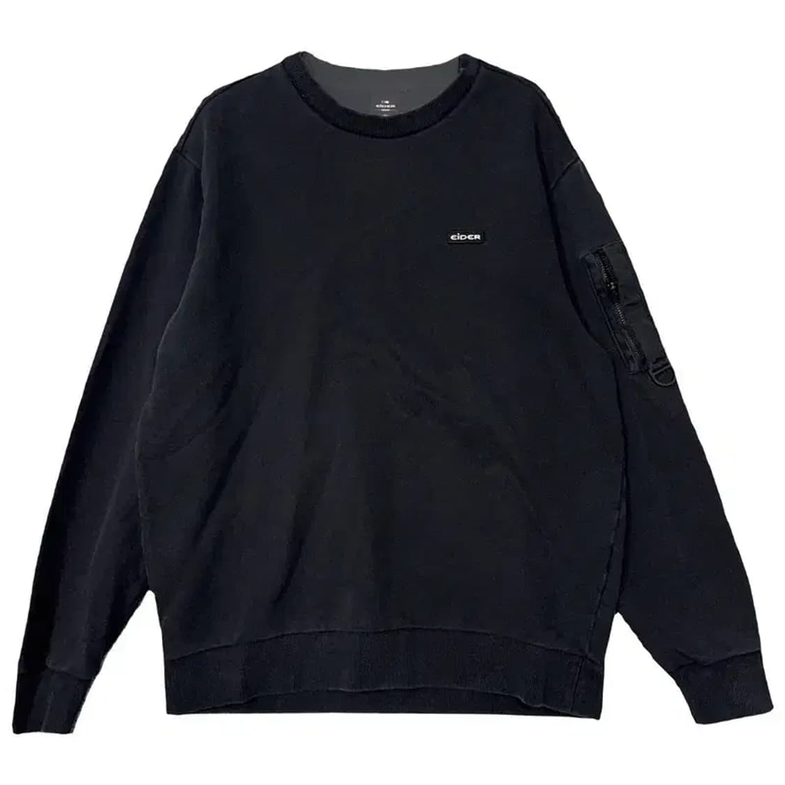 아이더 블랙 로고 맨투맨 M 상품이미지1