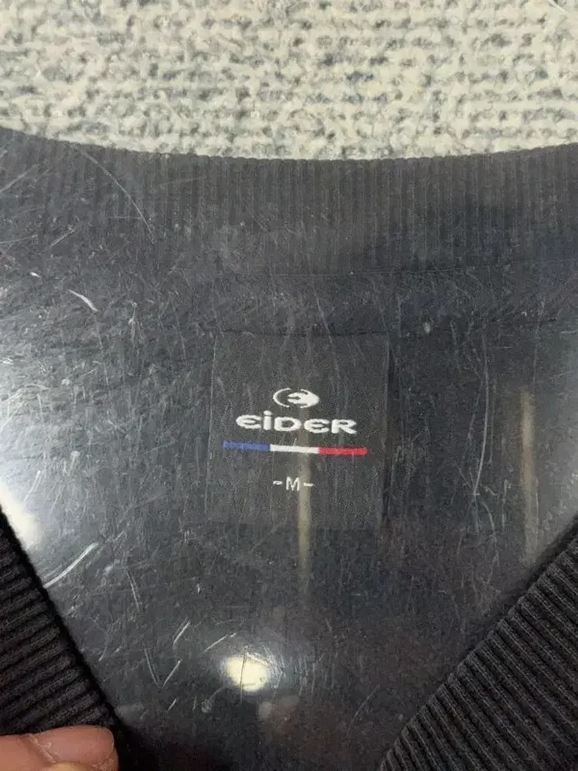 아이더 블랙 로고 맨투맨 M 상품이미지3