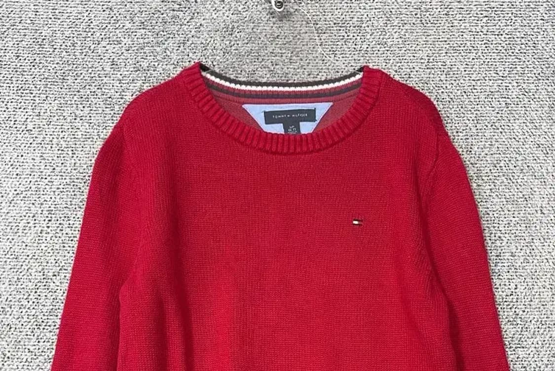 6~7세 타미힐피거 레드 키즈 니트 상품이미지3