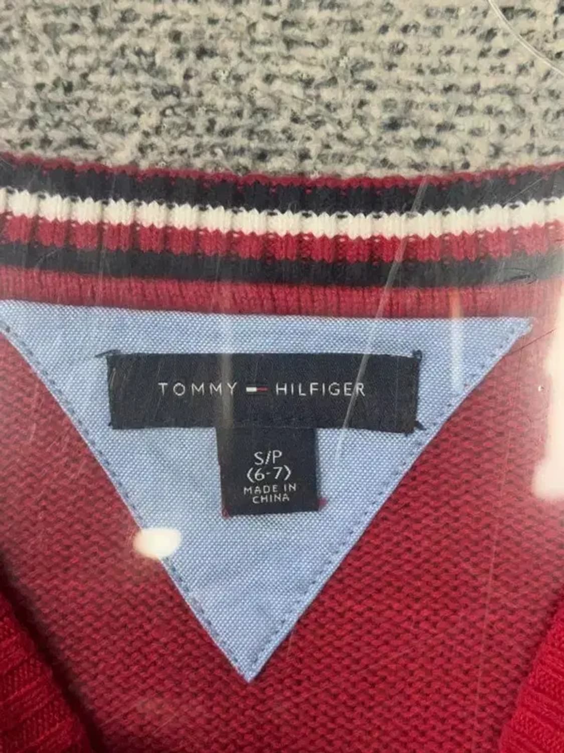 6~7세 타미힐피거 레드 키즈 니트 상품이미지6