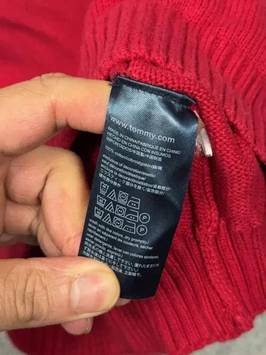 6~7세 타미힐피거 레드 키즈 니트 상품이미지7