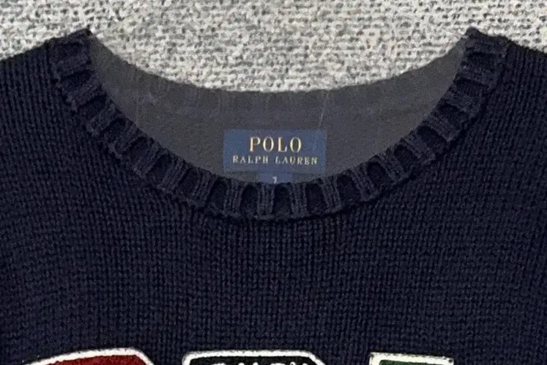 7세 폴로 키즈 프린팅 네이비 니트 상품이미지5