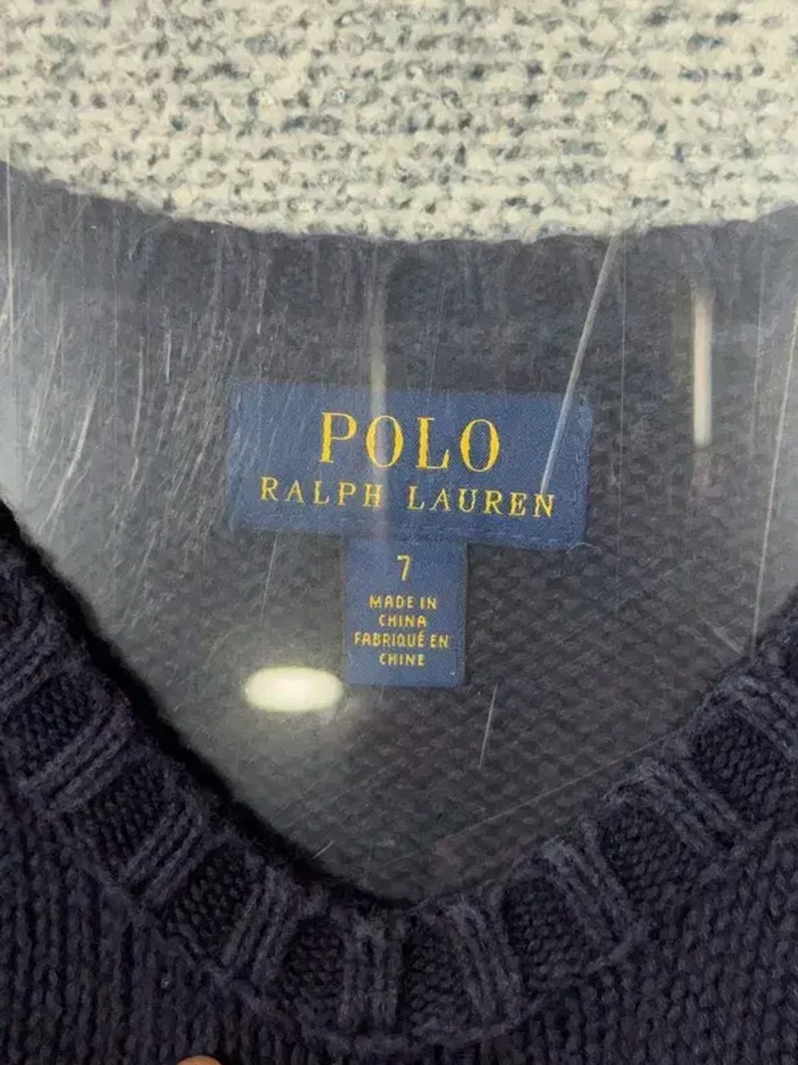 7세 폴로 키즈 프린팅 네이비 니트 상품이미지6