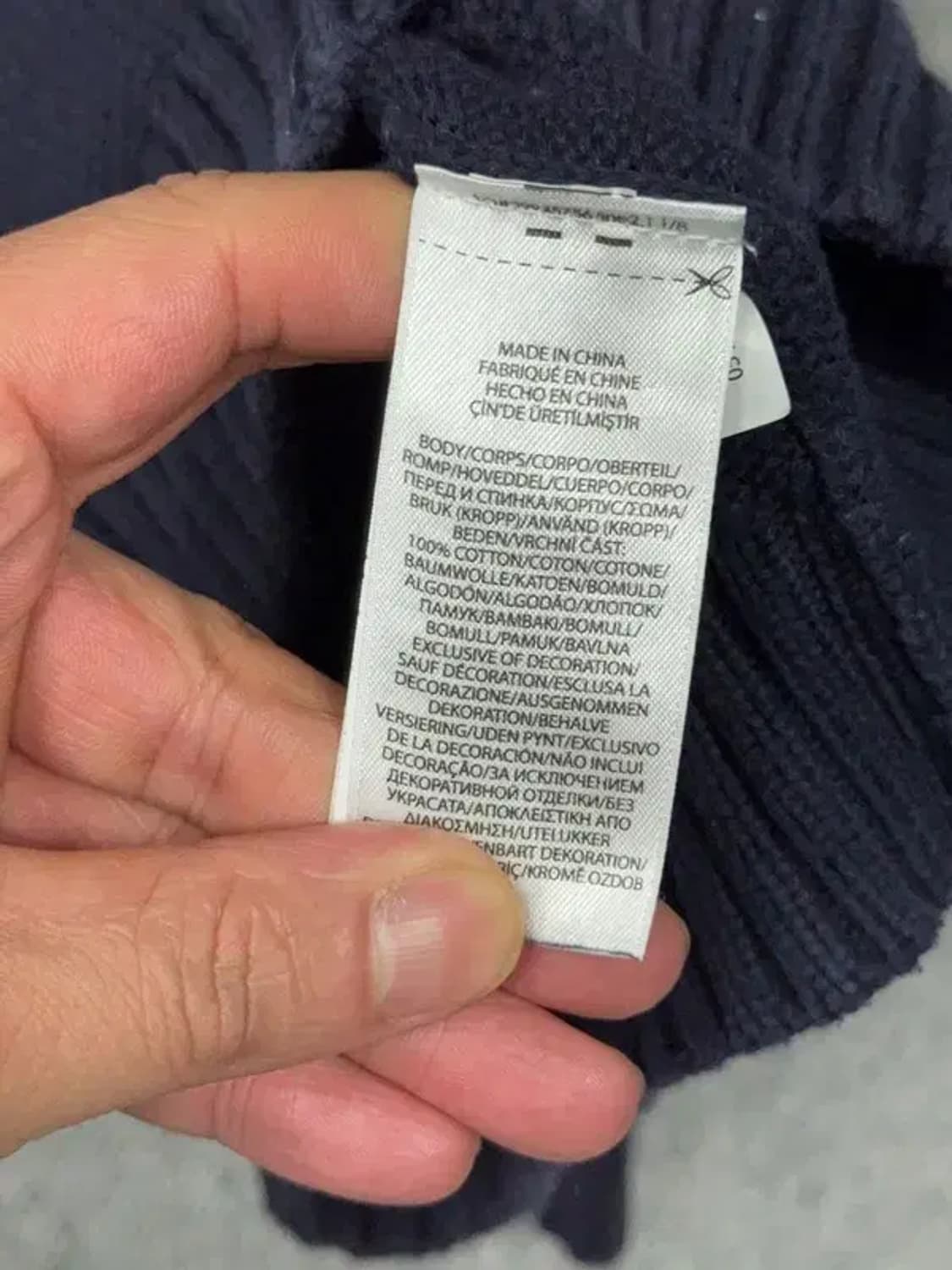 7세 폴로 키즈 프린팅 네이비 니트 상품이미지7