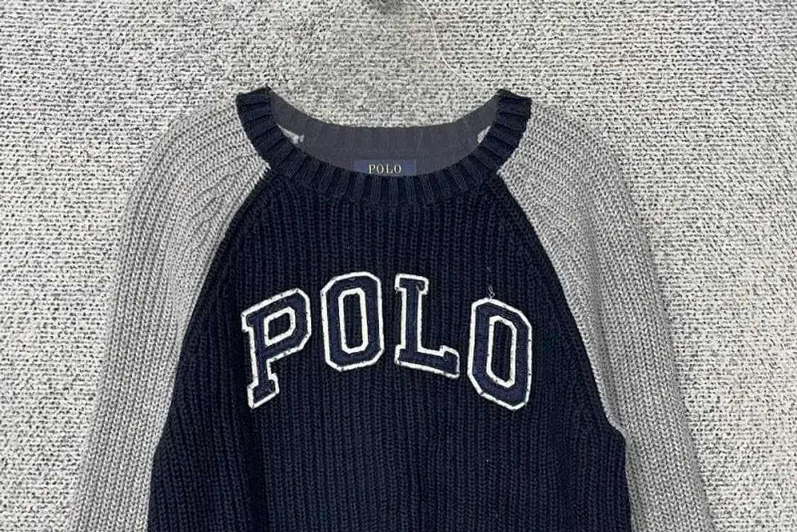 7세 폴로 키즈 프린팅 네이비 니트 상품이미지3