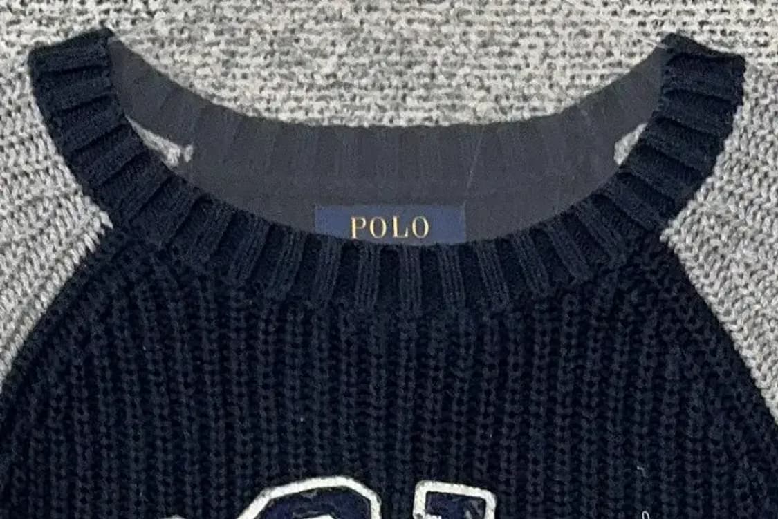 7세 폴로 키즈 프린팅 네이비 니트 상품이미지5
