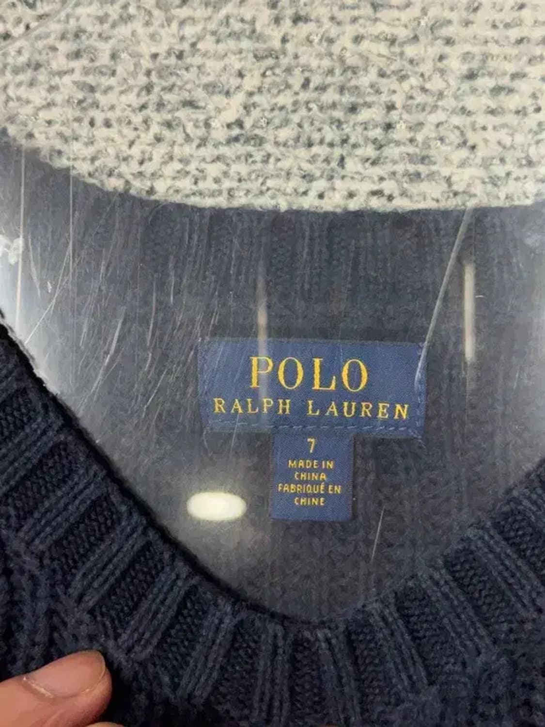 7세 폴로 키즈 프린팅 네이비 니트 상품이미지6