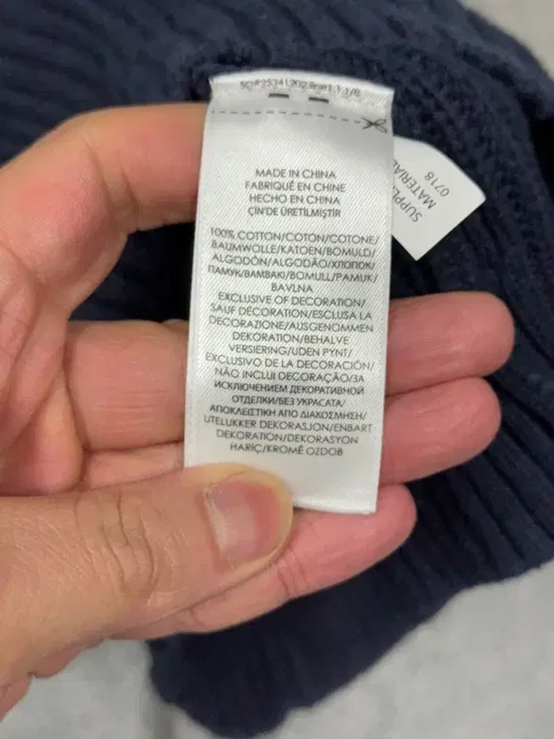 7세 폴로 키즈 프린팅 네이비 니트 상품이미지7